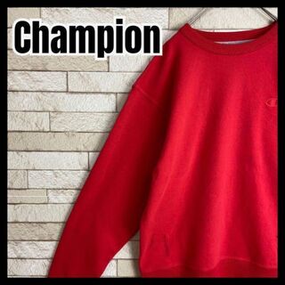 チャンピオン(Champion)のChampion スウェット 同色 刺繍 目 シンプル 無地 ストリート ゆる(スウェット)