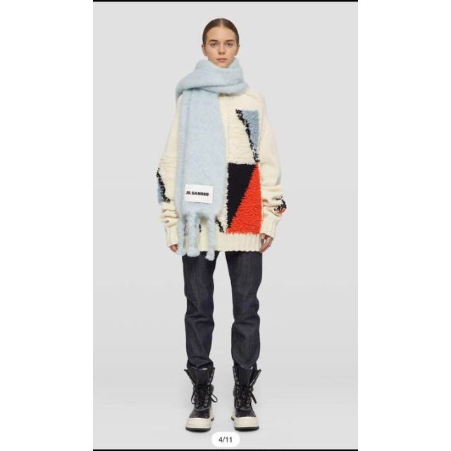 Jil Sander ウールモヘア マフラー yamando.id
