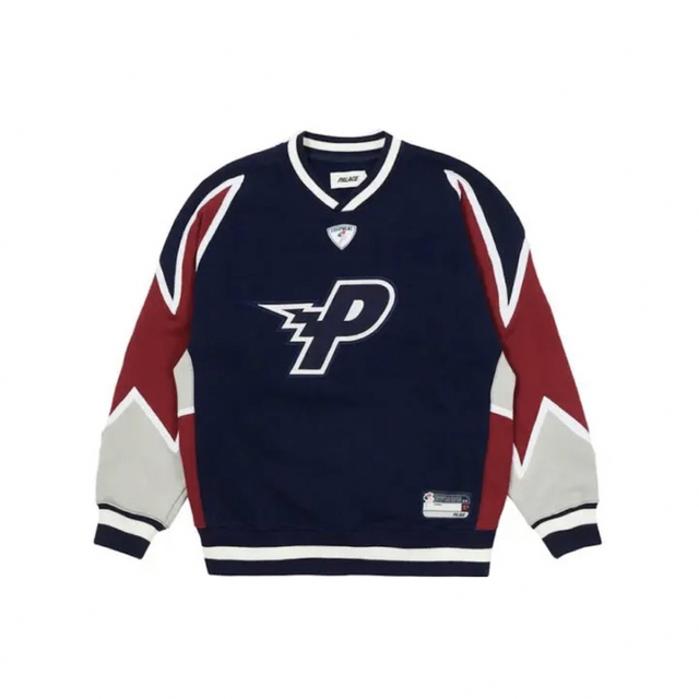 Palace Bolt Crew Navy/Red FW21 トレーナー-