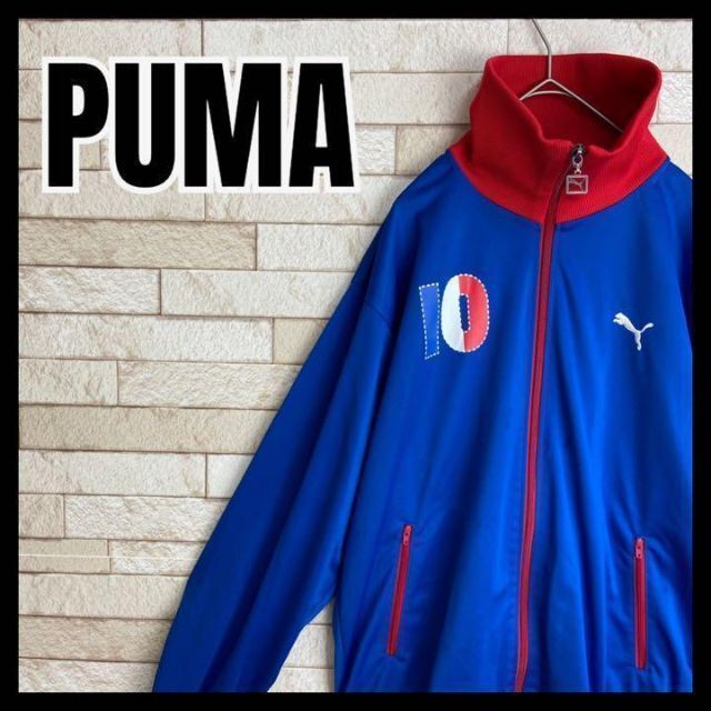 メンズPUMA ジャージ フランス サッカー リブカラー France スポーツ