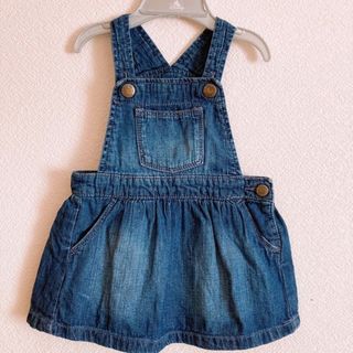 ベビーギャップ(babyGAP)のデニムワンピース　ジャンパースカート　ベビー子供服80(スカート)