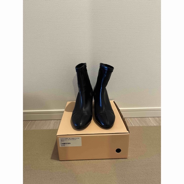 sappun ショートブーツ　black 25 レディースの靴/シューズ(ブーツ)の商品写真