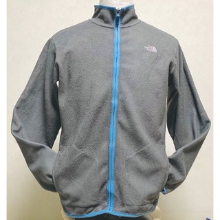 ザノースフェイス(THE NORTH FACE)の【中古】ザ ノースフェイス フリース グレー&水色 メンズ M ボーイズ3L古着(その他)