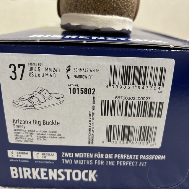 BIRKENSTOCK(ビルケンシュトック)のビルケンシュトック　Arizona Big Buckle 37 24.0 レディースの靴/シューズ(サンダル)の商品写真