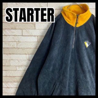 スターター(STARTER)のSTARTER NHL Penguins ハーフジップ フリース ホッケー 90(スウェット)