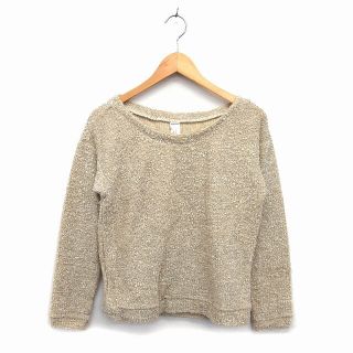 ムルーア(MURUA)のムルーア カットソー ボートネック ニット ループ ドロップショルダー 長袖 F(カットソー(長袖/七分))