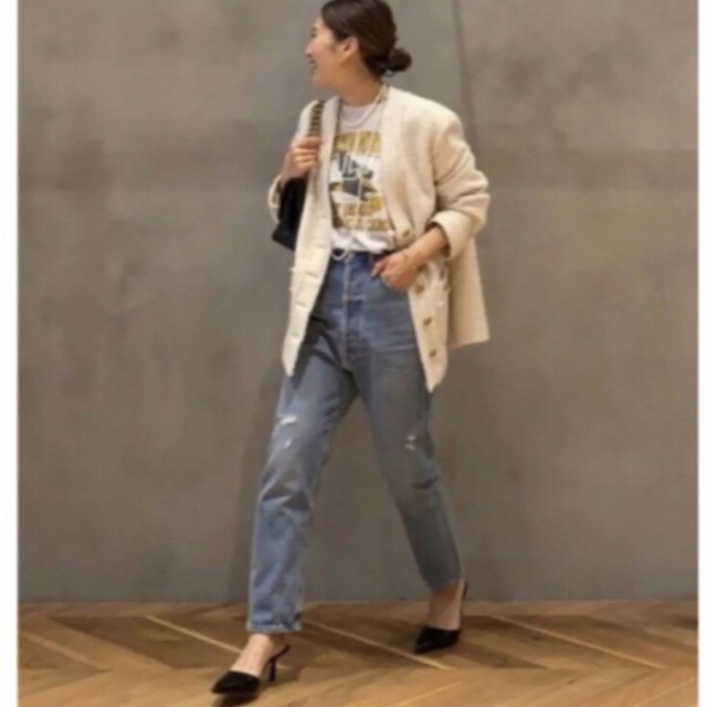 ご注意ください 専用TWEED カーディガンジャケット WHT(DEU
