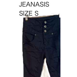 ジーナシス(JEANASIS)のJEANASIS ジーナシス ストレッチパンツ ブラック サイズS(スキニーパンツ)