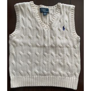 ポロラルフローレン(POLO RALPH LAUREN)の【Polo by Ralph Lauren】キッズベスト 90 オフホワイト(ニット)