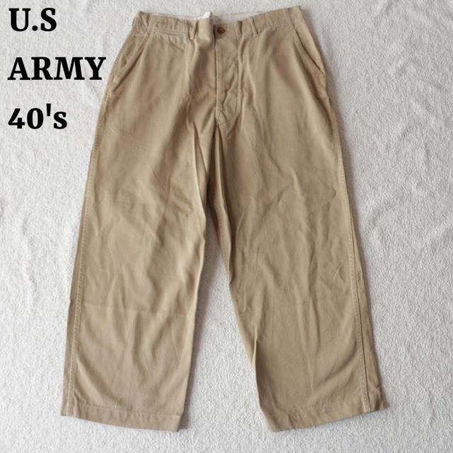 本物保証 40's ミリタリーチノ チノパン 米軍実物 ヴィンテージ U.S