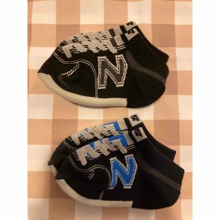 ニューバランス(New Balance)の未使用♡ニューバランス♡キッズ用靴下2足セット♡黒＆紺色♡13〜19cm♡(靴下/タイツ)