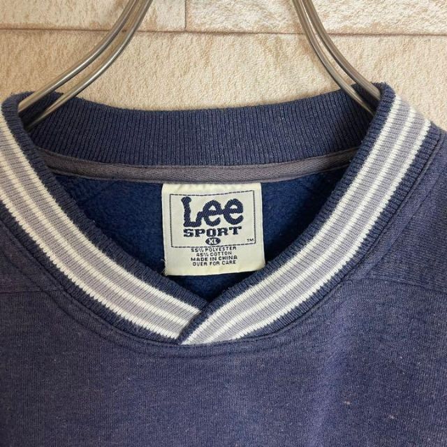 Lee(リー)のLee sport スウェット 刺繍 カレッジ アーチ リブライン ボーダー メンズのトップス(スウェット)の商品写真