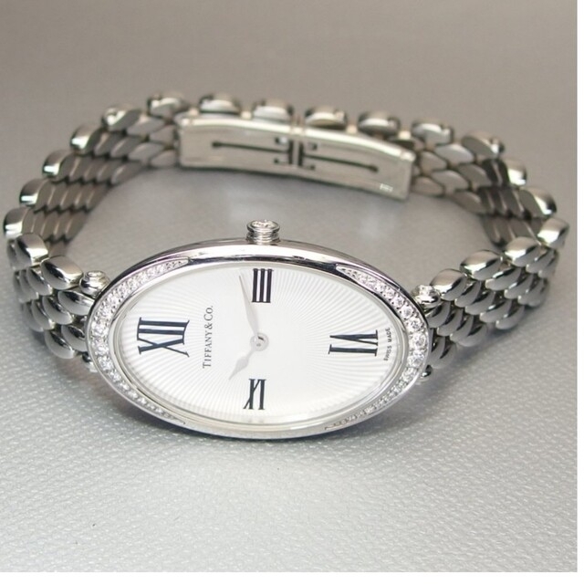 Tiffany & Co.(ティファニー)の❤️T&coカクテルダイヤベゼル0,35ctステンレスレディース用時計/19cm レディースのファッション小物(腕時計)の商品写真