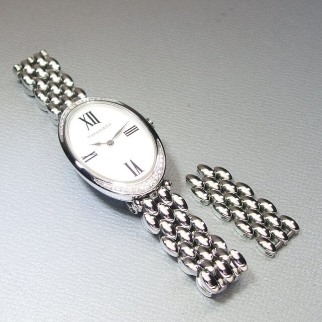 Tiffany & Co.(ティファニー)の❤️T&coカクテルダイヤベゼル0,35ctステンレスレディース用時計/19cm レディースのファッション小物(腕時計)の商品写真