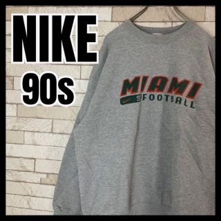 ナイキ(NIKE)の【USA製☆90s】NIKE スウェット 銀タグ 白タグ Miami サッカー(スウェット)