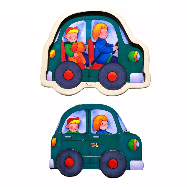 チェローナ社 木製パズル 車 キッズ/ベビー/マタニティのおもちゃ(知育玩具)の商品写真