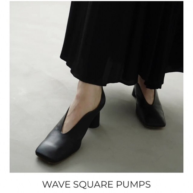 clane wave square pumps | フリマアプリ ラクマ