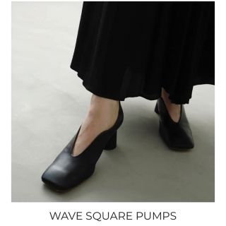 クラネ(CLANE)のclane wave square pumps(ハイヒール/パンプス)