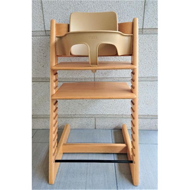 Stokke(ストッケ)の【良品】ストッケ　トリップトラップ　ベビーセット付　NO.3～ キッズ/ベビー/マタニティの寝具/家具(その他)の商品写真