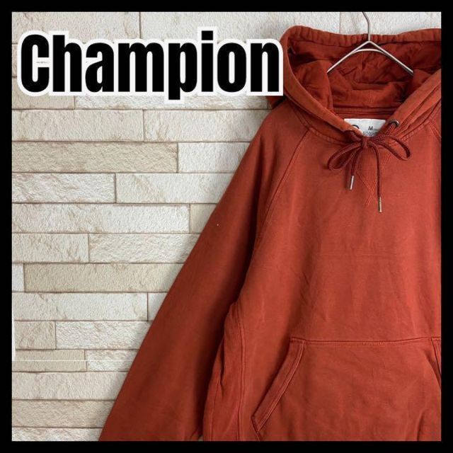 Champion パーカー 無地 目 無し シンプル 太アーム ゆったり sk8