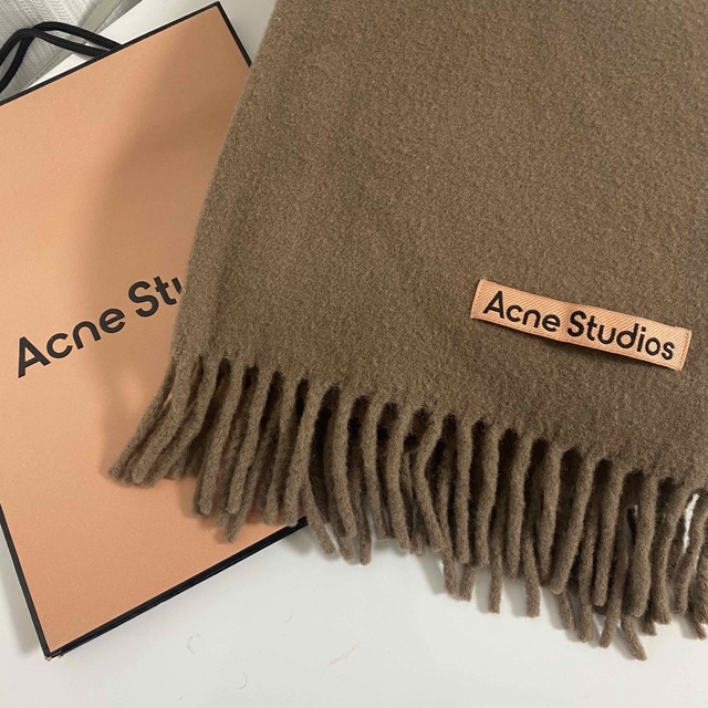 アクネ　マフラー　acne studios ブラウン