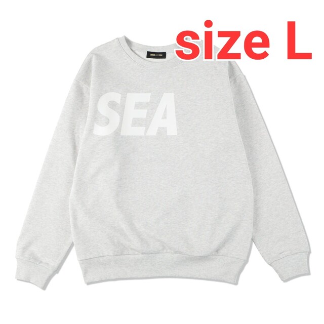 WIND AND SEA Crew neck Ash White