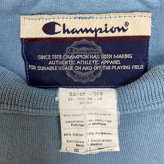 Champion(チャンピオン)のChampion スウェット 人気 くすみ ブルー ビッグシルエット 太アーム メンズのトップス(スウェット)の商品写真