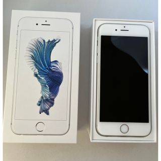 アイフォーン(iPhone)のiPhone6s 本体　32GB  シルバー　箱、イヤホン付き(スマートフォン本体)