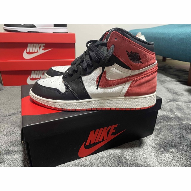 NIKE(ナイキ)のAir jordan 1 GS track red 25cm レディースの靴/シューズ(スニーカー)の商品写真