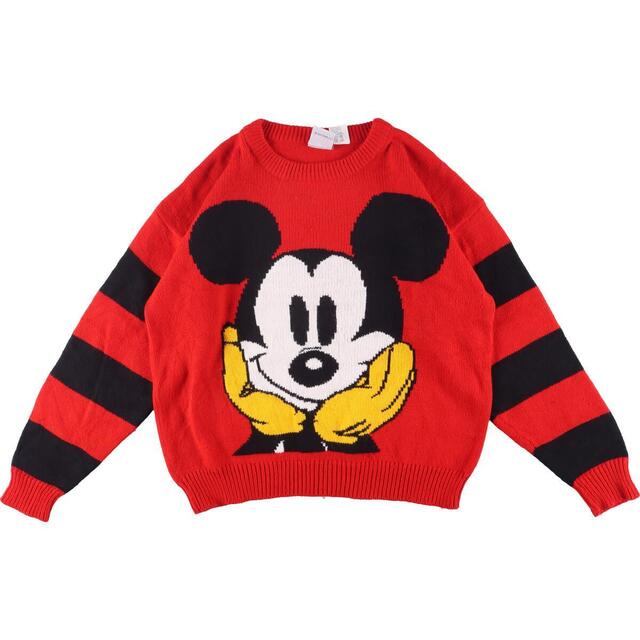Mickey&Co. MICKEY MOUSE ミッキーマウス アクリルニットセーター レディースXXL /eaa304118