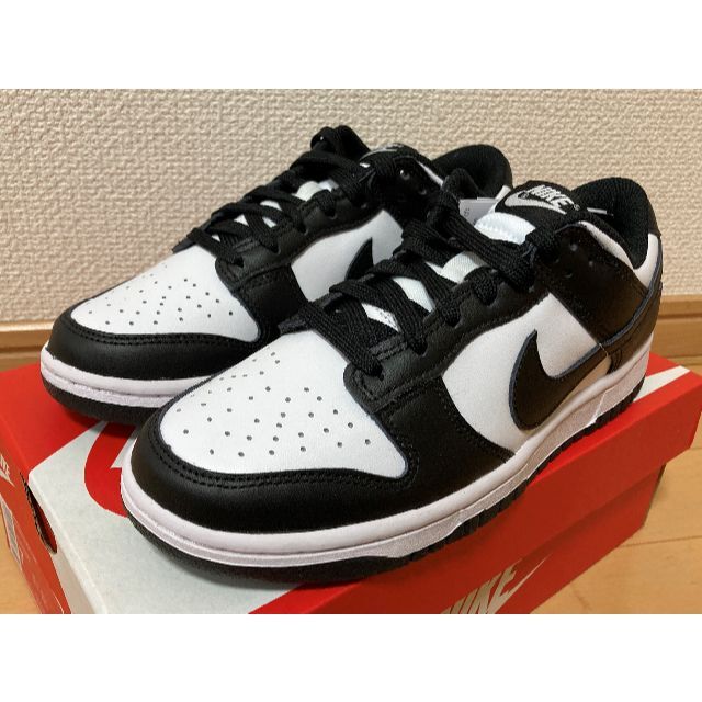 NIKE WMNS DUNK LOW WHITE/BLACK 24cm パンダ saneecos.com.br