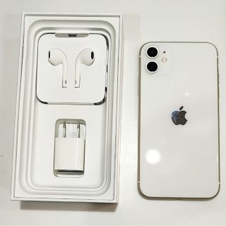 iPhone11 128GB ホワイト SIMフリー【美品】【値下げ中】(スマートフォン本体)