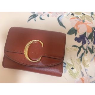 クロエ(Chloe)のChloe  クロエ Chloé ミニ財布 3つ折 ブラウン(財布)