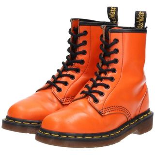 drmartens 14ホール　厚底　オレンジ