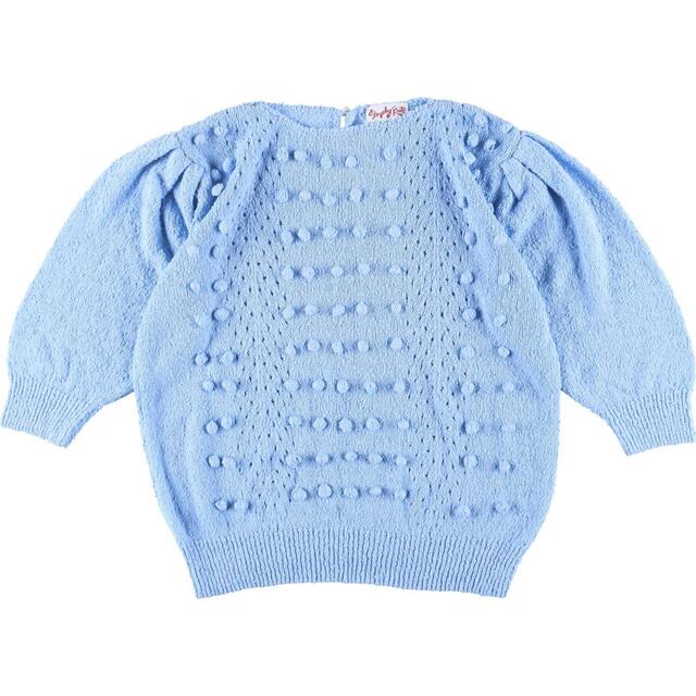 Shoplg Knits 七分袖 パフスリーブ サマーニットセーター レディースL /eaa304172