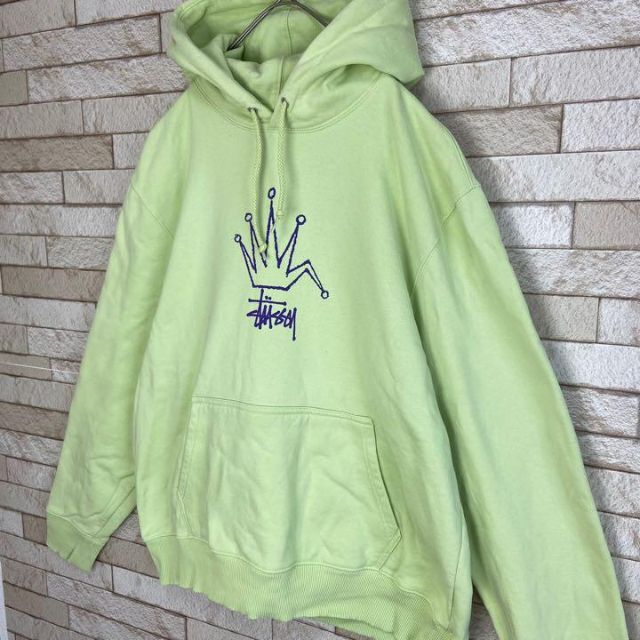 STUSSY パーカー クラウンロゴ スウェット ストリート レア オールド