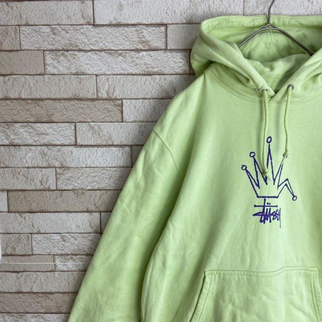 STUSSY パーカー クラウンロゴ スウェット ストリート レア オールド