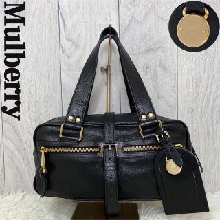 マルベリー(Mulberry)の極美品♡MULBERRY マルベリー レザー ショルダー ミニボストンバッグ(ショルダーバッグ)