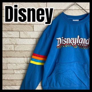 ディズニー(Disney)のDisney スウェット ランド テーマパーク キャラ 人気カラー 夢の国 古着(スウェット)