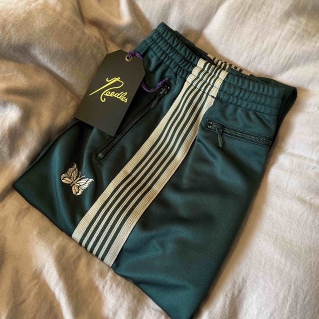 NEEDLES TRACK PANTS M9 別注STUDIOUS グリーン スラックス