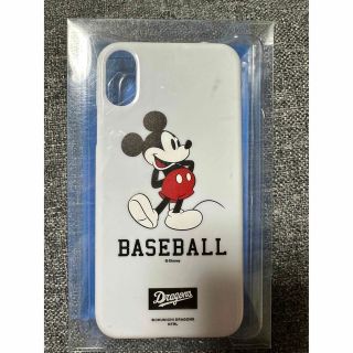 ディズニー(Disney)のiPhone ケース　中日ドラゴンズ　ミッキー(iPhoneケース)