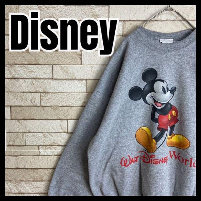 Disney スウェット mickey キャラクター 夢の国 太アーム ゆるダボ | フリマアプリ ラクマ