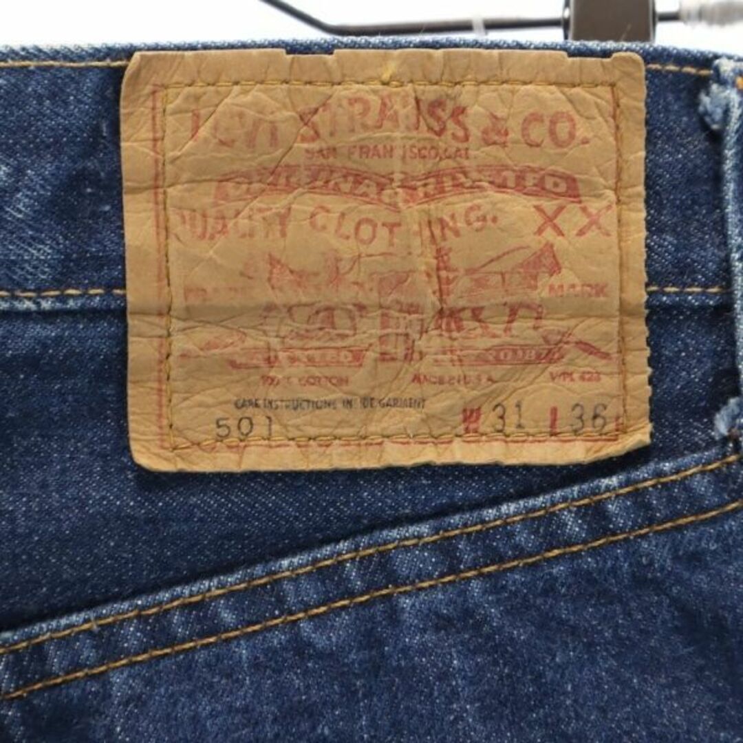 リーバイス 70s 501 66前期 BIGE ストレート デニムパンツ W31 Levi's ボタンフライ ヴィンテージ メンズ   【R221208】 2