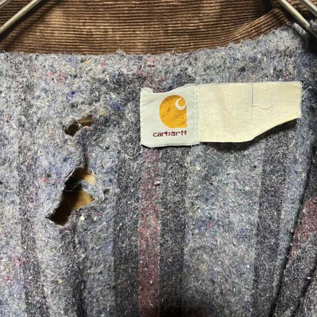 Carhartt ダックジャケット 襟コーデュロイ ブルゾン 雰囲気抜群 古着