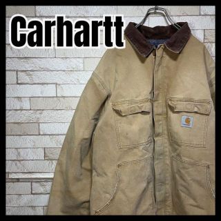 カーハート(carhartt)のCarhartt ダックジャケット 襟コーデュロイ ブルゾン 雰囲気抜群 古着(その他)