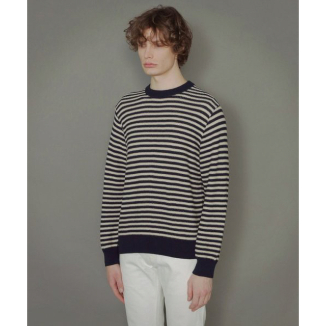 MACKINTOSH LONDON ボーダークルーネックニット セーター 紺