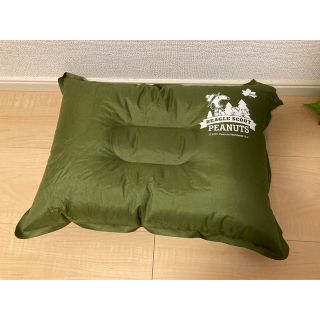 ロゴス(LOGOS)のlogos  ロゴス  SNOOPY セルフインフレート まくら  2つセット(寝袋/寝具)