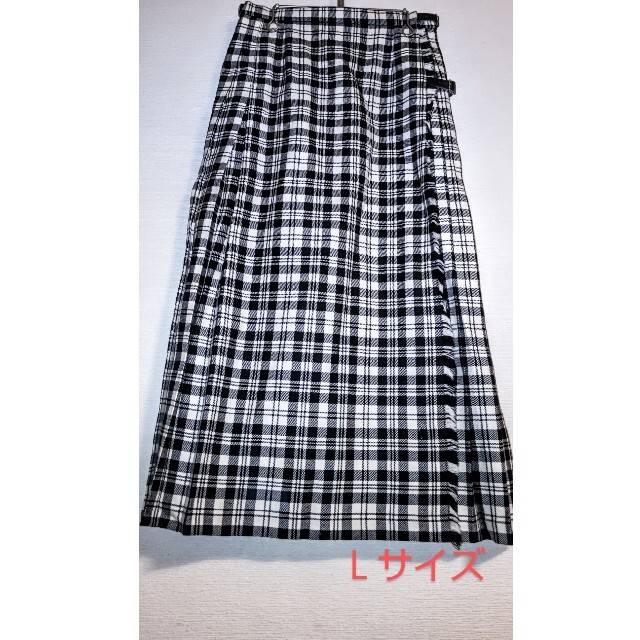 Yorkland(ヨークランド)のヨークランドで購入　キルトスカート　GLENNEVIS  白黒チェック レディースのスカート(ロングスカート)の商品写真