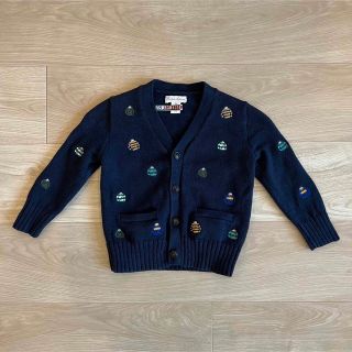 ラルフローレン(Ralph Lauren)の【クリーニング済み】ポロラルフローレン刺繍コットンVネックカーディガン18M(カーディガン/ボレロ)