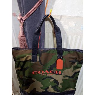 コーチ(COACH)の旅人様専用COACH迷彩柄トートバッグ(トートバッグ)